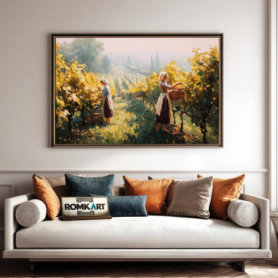 Women Grapevines Figurative Oil Painting - image 4