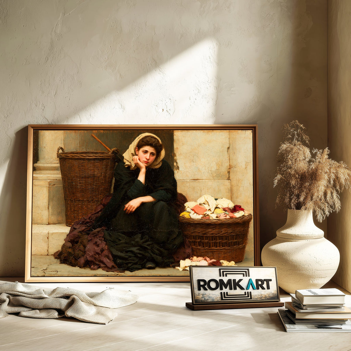 Women In Victorian Era Oil Painting - image 6