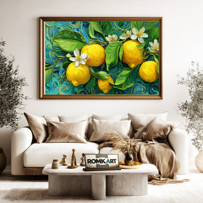 Yellow Lemons Still Life Oil Painting - image 5