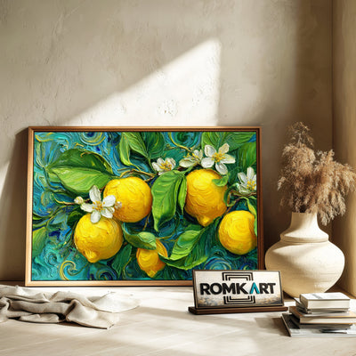 Yellow Lemons Still Life Oil Painting - image 6
