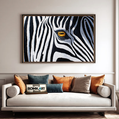 Zebra Face Oil Painting - image 4