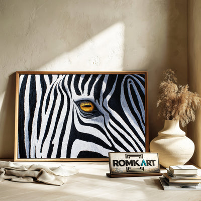 Zebra Face Oil Painting - image 6