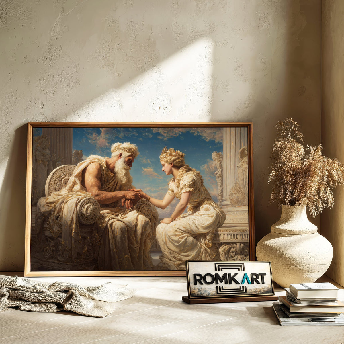 Zeus and Hera Fantasy Oil Painting - image 6