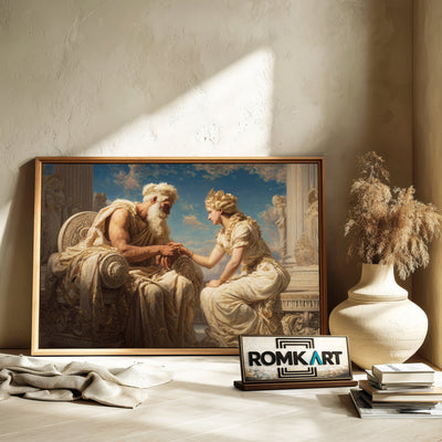 Zeus and Hera Fantasy Oil Painting - image 6