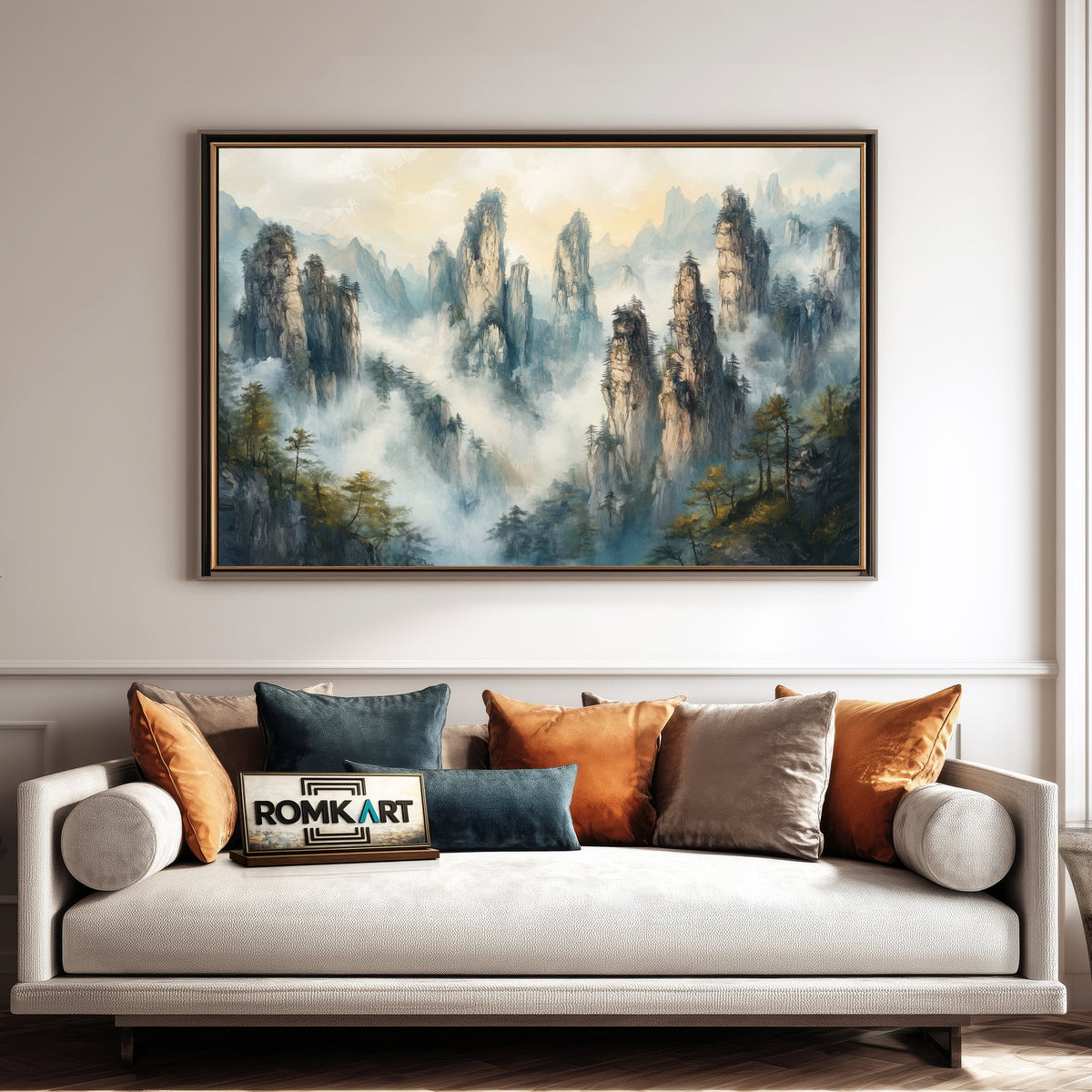 Zhangjiajie Chinese Mountain Asian Art Oil Painting - image 4