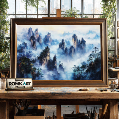 Zhangjiajie Mountains Landscape Oil Painting - image 2