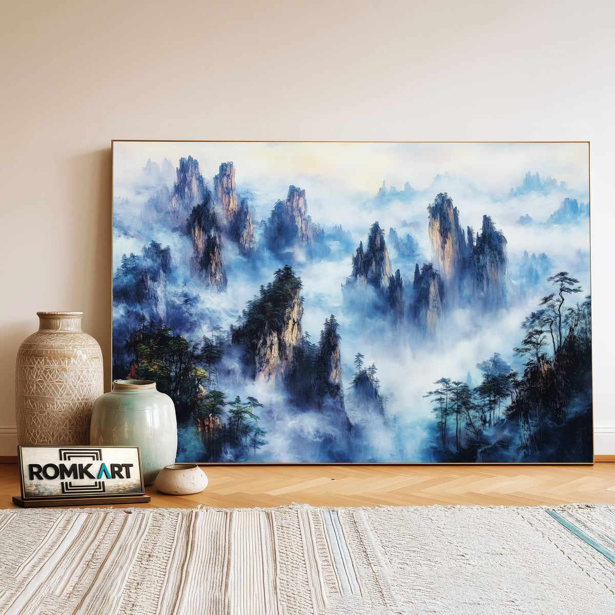 Zhangjiajie Mountains Landscape Oil Painting - image 3