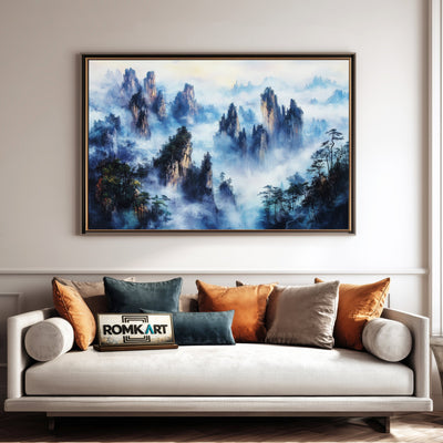 Zhangjiajie Mountains Landscape Oil Painting - image 4