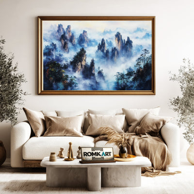 Zhangjiajie Mountains Landscape Oil Painting - image 5